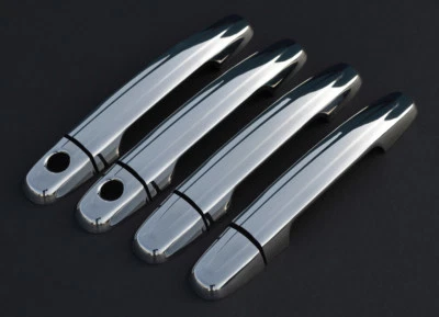 Juego de fundas cromadas para manijas de puerta para Toyota Auris 4 puertas (2007-13) - Imagen 1 de 2