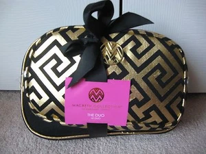 MACBETH COLLECTION MAKEUP BAG DUO SET * DANIELLE Creations * BLACK & GOLD * NWT - Picture 1 of 12
