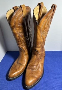 LEVI'S Orange Tab Men's Leather Western Cowboy Boots Size 10.5 M - Picture 1 of 24