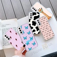 For Samsung Models S21 S20 FE S20 A21s Cow Giraffe Boob Gel Phone Case Cover 145