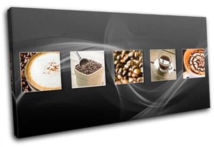 Café Té Espresso Comida Cocina LONA ARTE DE PARED Impresión de imagen VA - Imagen 1 de 1