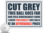 Cut Golf 3 Piece Urethane Grey Dozen Golf Balls   