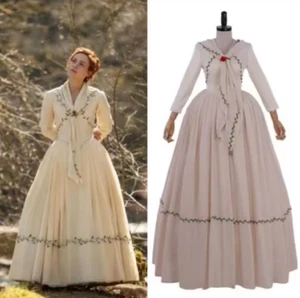 Abito da sposa vintage costume coloniale periodo georgiano abito da ballo medievale - Foto 1 di 8