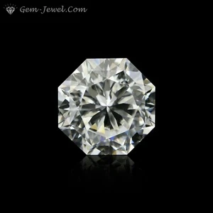 Hermosa moissanita suelta blanca completa corte en forma de octágono de 1 quilate de 6,5 mm para anillo - Imagen 1 de 8