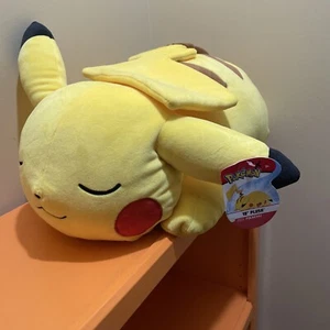 ⚡️Pokémon Pikachu Sleeping (18 inch) Plush New - Picture 1 of 10