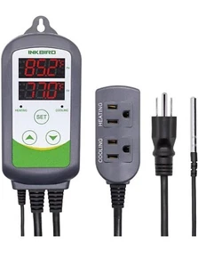 Inkbird -Temperature Controller Thermostat ITC-308 Refrigerator Brewing Heating - Picture 1 of 7