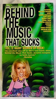 Behind the Music That Sucks - Vol. 3: Hairy Women of Rock (VHS, 2001) NEW SEALED - Image 1 of 4