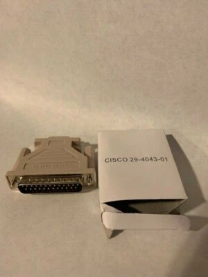 Cisco DB25 Male To DB9 Male Serial Adapter 29-4043-01 Genuine & New  FREE S/H - Image 1 of 2