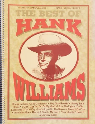 Hank Williams The Best Of Piano Guitar Vocal Sheet Music Song Book - Image 1 of 4
