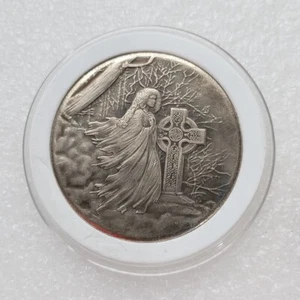 Antique Morgan Dollar Nickel HOBO COIN ENGRAVING ART Coin Eagle Back #288 - Picture 1 of 2