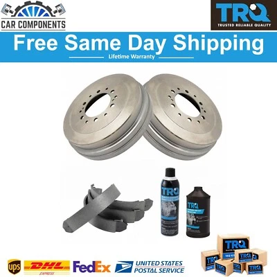 TRQ Rear Brake Shoe & Drum Kit Fits 2002 Toyota 4Runner 2003-2004 Tacoma Tundra - Image 1 of 4