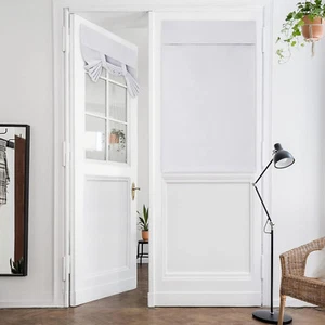 1Panel Greyish White 34"Wx40"L French Door Curtains Privacy Blackout Thermal - Picture 1 of 6