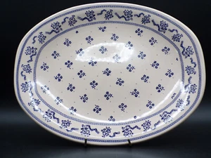 Plato de servir vintage Johnson Brothers Laura Ashley Petit Fleur azul 12 x 10 D25 - Imagen 1 de 8