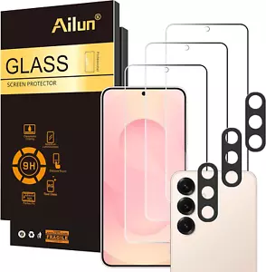 Glass Screen Protector for Galaxy S25 Camera Lens Tempered Fingerprint Unlock - Picture 1 of 12