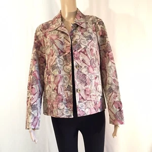 Christopher and Banks Paris Eiffel Tower Jacket Women’s Size Medium - Picture 1 of 8