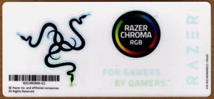 Neu Set Razer Chroma Schlange Logo Chroma Gamer Aufkleber Case Decals Abzeichen! - Bild 1 von 1