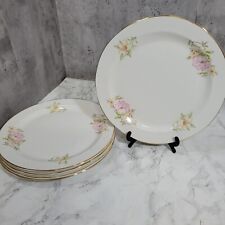 x5 Biltons Montfort Bone China 25cm dinner Plates 60s 70s Floral Design