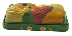 Erntedank Kunststoff Butterdose Herbst Ernte Herbst Vintage  - Bild 1 von 12