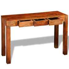 Vidaxl table Console avec 3 tiroirs 80 cm bois massif de sesham