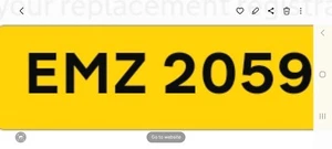 Cherished Reg EMZ 205 S Emzies Emzie Emz Emzy Emzey Emm Ems Em Em Emily Emma  - Bild 1 von 1