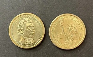 USA 2008P - James Monroe 5th Presidential $1 Coin. Philadelphia Mint - Picture 1 of 1