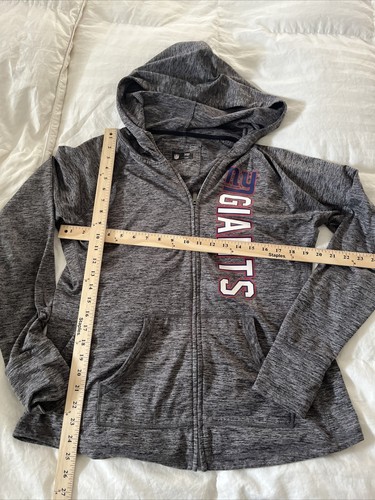 VETEMENTS Felpa con cappuccio NFL New York Giants Team Abbigliamento donna grande con cerniera nuova senza etichette