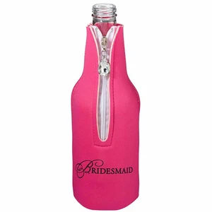 Wedding Stubby Holder Bottle Cooler Bridesmaid Gift Bridal Party Favour Idea - Picture 1 of 3