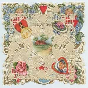 Whitney Made Lacy Die-Cut There May be Some as Pretty Valentine's Day Card - Picture 1 of 4