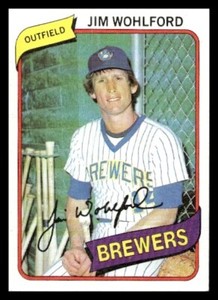 1980 Topps #448 Jim Wohlford Milwaukee Brewers Baseball card