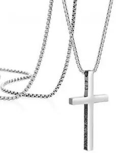 Christian Cross Necklaces for Men Women Cross Pendant Chain Jewelry Gifts Unisex - Picture 1 of 7