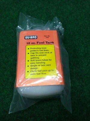 Dubro 10-Ounce 10 oz RC Remote Control Airplane Nitro / Gas Fuel Tank DUB410 - Image 1 of 4