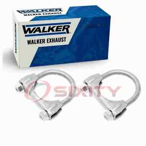 2 pc Walker Exhaust Clamps for 1965 Mercury Commuter 6.4L V8 Hardware  fi