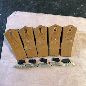 5PK 20X-70-23160 TEETH WITH PIN 201-70-43220 LOCK 203-70-43212 FOR PC100 PC60 - Picture 1 of 12