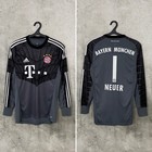 BAYERN MUNICH 2014 2015 GOALKEEPER FOOTBALL SHIRT #1 NEUER ADIDAS JERSEY SIZE S