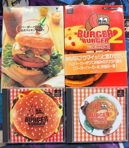 Burger Burger + Burger Burger 2 Sony Playstation PS1 (with Guide) NTSC JAP - Foto 1 di 4