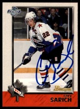 1998-99 Bowman CHL Cory Sarich RC OnCardIPAuto #68 *Noles2148*