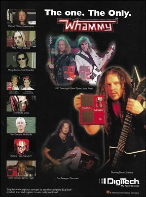 Digitech Whammy Guitar Effects Pedal ad Dimebag Darrell Judas Priest Disturbed - Image 1 of 3