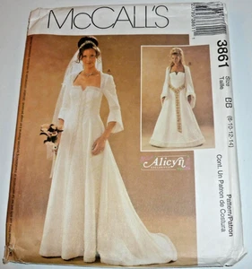 Princess Seams Medieval Bridal Renaissance Dress Costume Sewing Pattern 8-14 - Picture 1 of 4