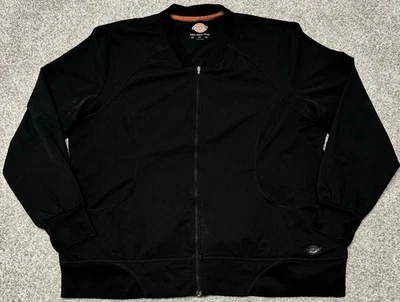 Chaqueta Médica Dickies Dynamix Para Mujer Cremallera Frontal Negra DK330 XXL Talla 2XL Foto 1 de 4