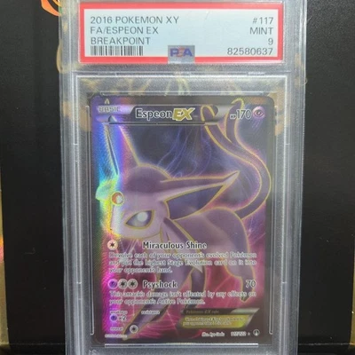 PSA 9 Espeon EX (Full Art) 117/122 Breakpoint Holo POP 484 From Japan Rare - Image 1 of 2