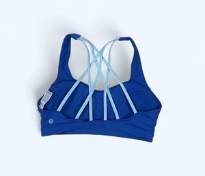 Lululemon Athletica Free To Be Tranquil Bra Blue Size 8 - Picture 1 of 7