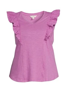 Plus Size Ruffled V Neck Tops - Picture 1 of 2