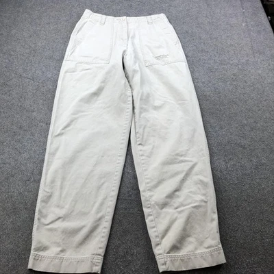 Vintage Abercrombie & Fitch Pants Womens 4 Khaki Utility Cotton Workwear 90s - Image 1 of 4