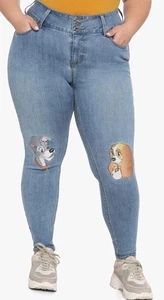Neu mit Etikett Disney Lady and the Tramp Jeans Leggings Jeggings Damen Übergröße 26 - Bild 1 von 18