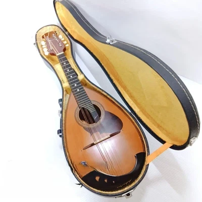 Suzuki Mandolin M-210 1975 Brown With hard case Vintage Good condition Japan - Image 1 of 4