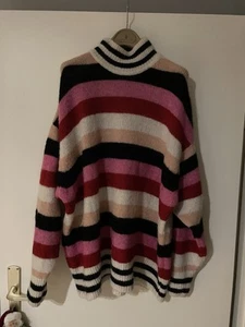 AMERICAN VINTAGE cooler Designer Pulli gestreift Wollgemisch Gr.XS/S Oversize - Bild 1 von 8