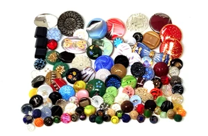 110 + Antique Vintage Colorful Czech / Glass Buttons Sets Singles Pairs - Picture 1 of 6