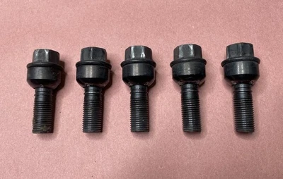 x5 Porsche Cayenne Panamera Taycan Genuine Wheel Rim Lug Nut Bolts 2011-2023 - Image 1 of 4