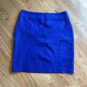 Banana Republic Damen blau tailliert gewebt Knie L Rock Gr. 12 Neu mit Etikett 0020 - Bild 1 von 7