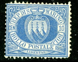 Italien 1877 San Marino 10¢ Ultra Scott #7 postfrisch N971 - Bild 1 von 6